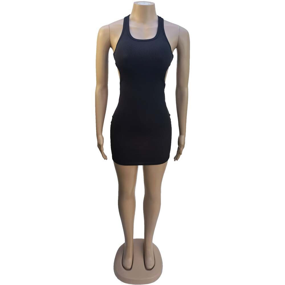 DressBetty - Sexy Mini Dress Summer Plain White Black T Shirt Dresses For Women