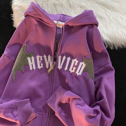 DressBetty - Hip Hop Dark Bat Wing Hoodie