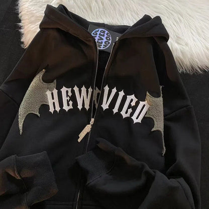 DressBetty - Hip Hop Dark Bat Wing Hoodie