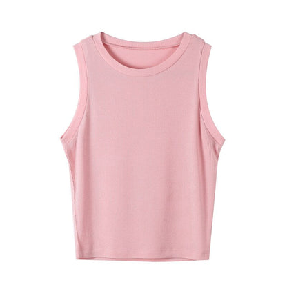 DressBetty - Knitted Ribbed Solid Vest