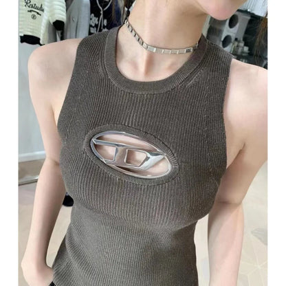 DressBetty - 2024 Edgy Y2K Hollowed Out Crop Top