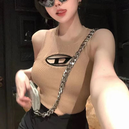 DressBetty - 2024 Edgy Y2K Hollowed Out Crop Top