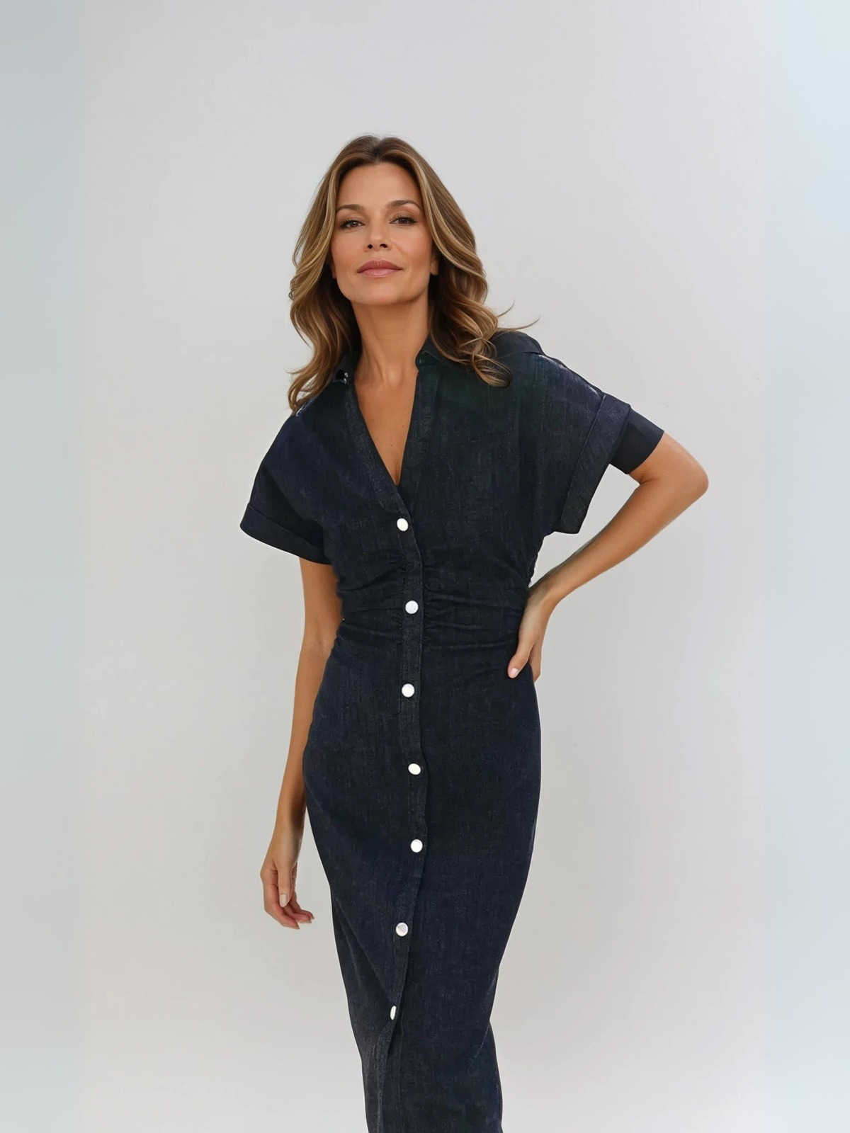 Always Casual Denim Long Dress