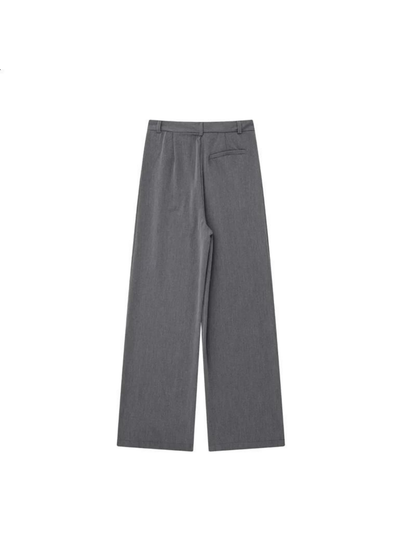 Elegant Casual Loose High Waist Straight-leg Pants