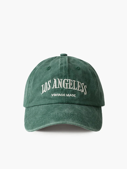Vintage Design Embroidered Letters Cap