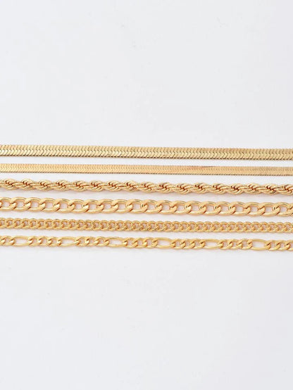 Golden Glow Stack – 6-Piece Bracelet Set