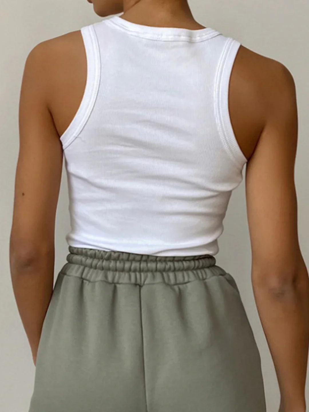Slim Fit Sling Crop Tank Top