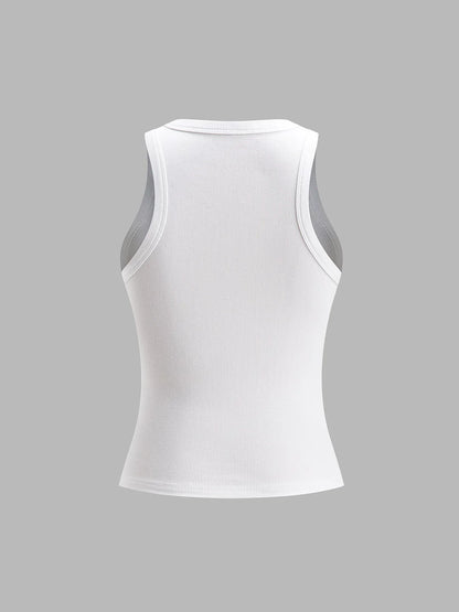 Slim Fit Sling Crop Tank Top