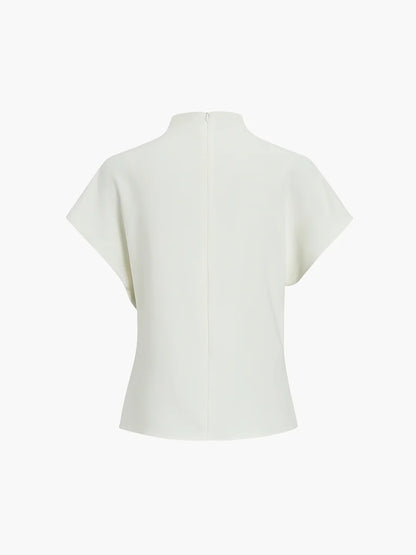 Elegant Style Minimalism Short Sleeve Top