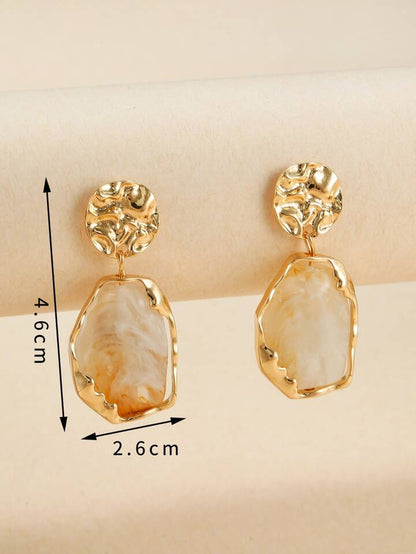 Retro Design Irregular Drop Earrings