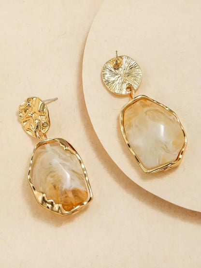 Retro Design Irregular Drop Earrings