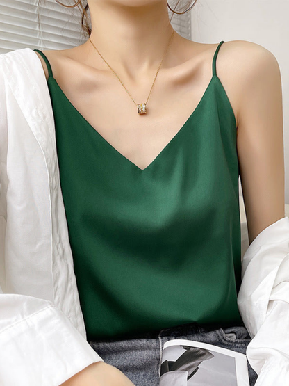 Must-have Satin Bottoming Top