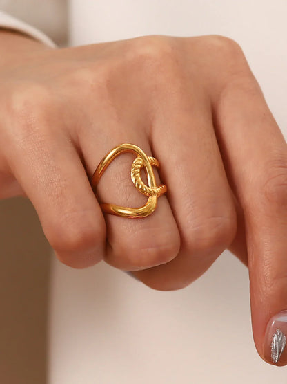 Sculpted Loop Statement Ring