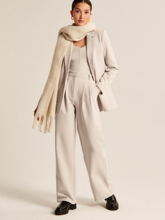 High Waist Wide-leg Casual Pants