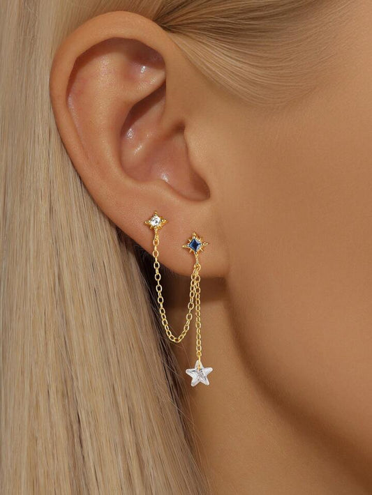 925 Sterling Silver Tassel Cartilage Stud