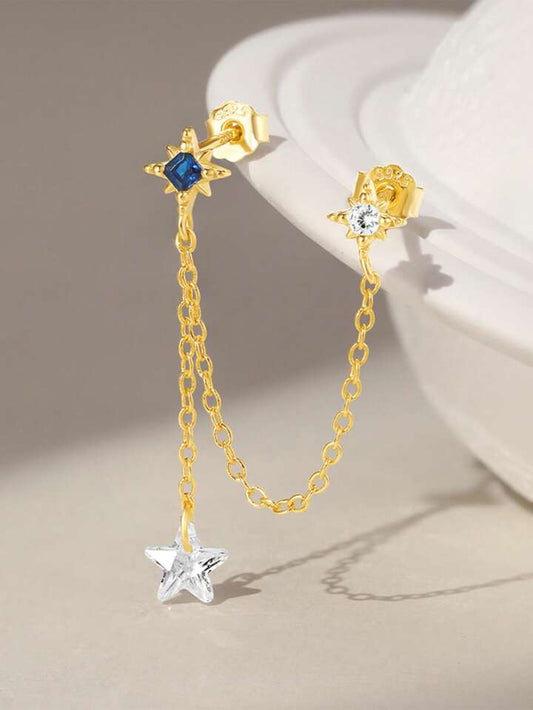 925 Sterling Silver Tassel Cartilage Stud