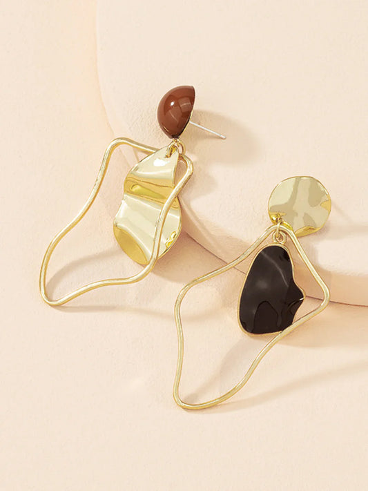 Retro Fashion Irregular Stud Drop Earrings