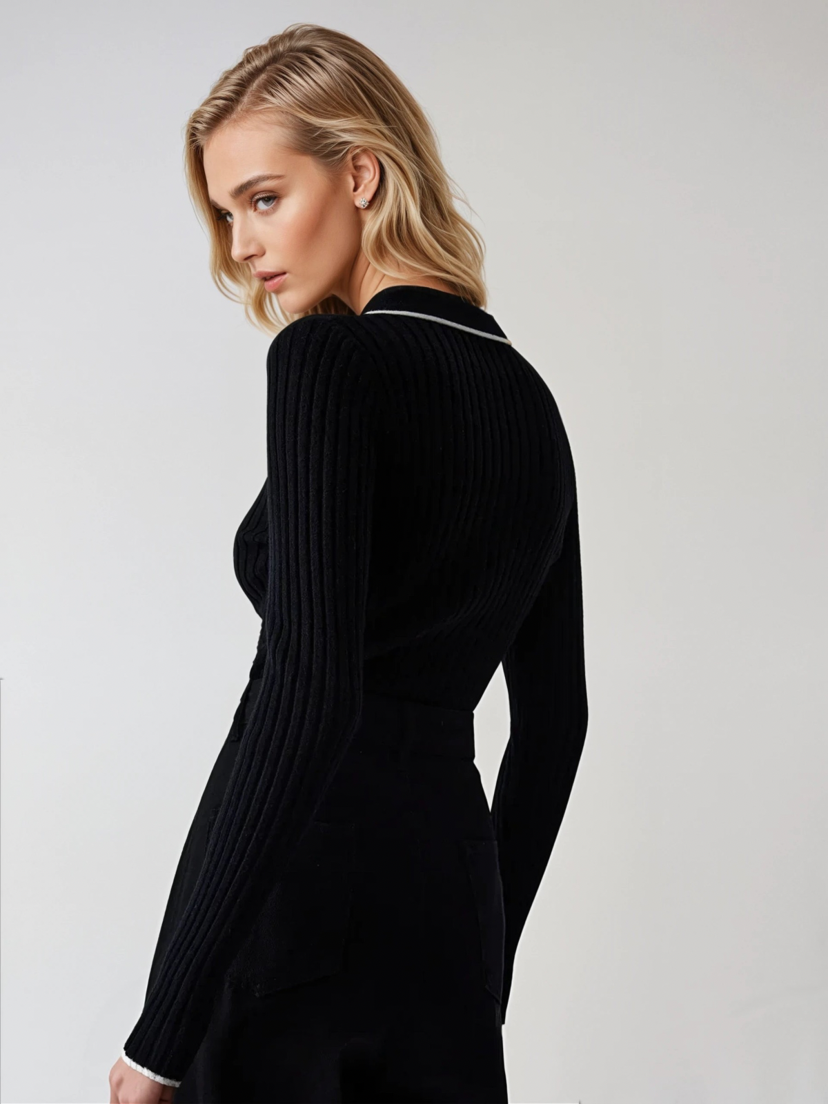 Oldmoney Aesthetics Polo Knit Top