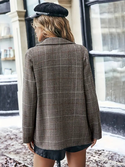 Heritage Check Blazer in Brown Plaid