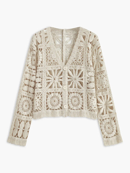 Boho Breeze Crochet Cardigan