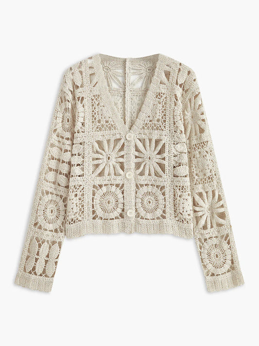Boho Breeze Crochet Cardigan