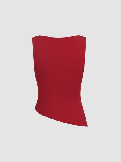 Modern Flow Draped Sleeveless Top