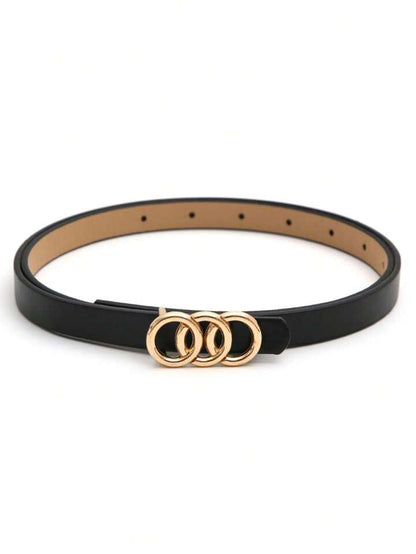 Triple Ring Minimalist Waist Belt