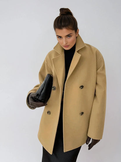 Lapel Warm Taupe Jacket