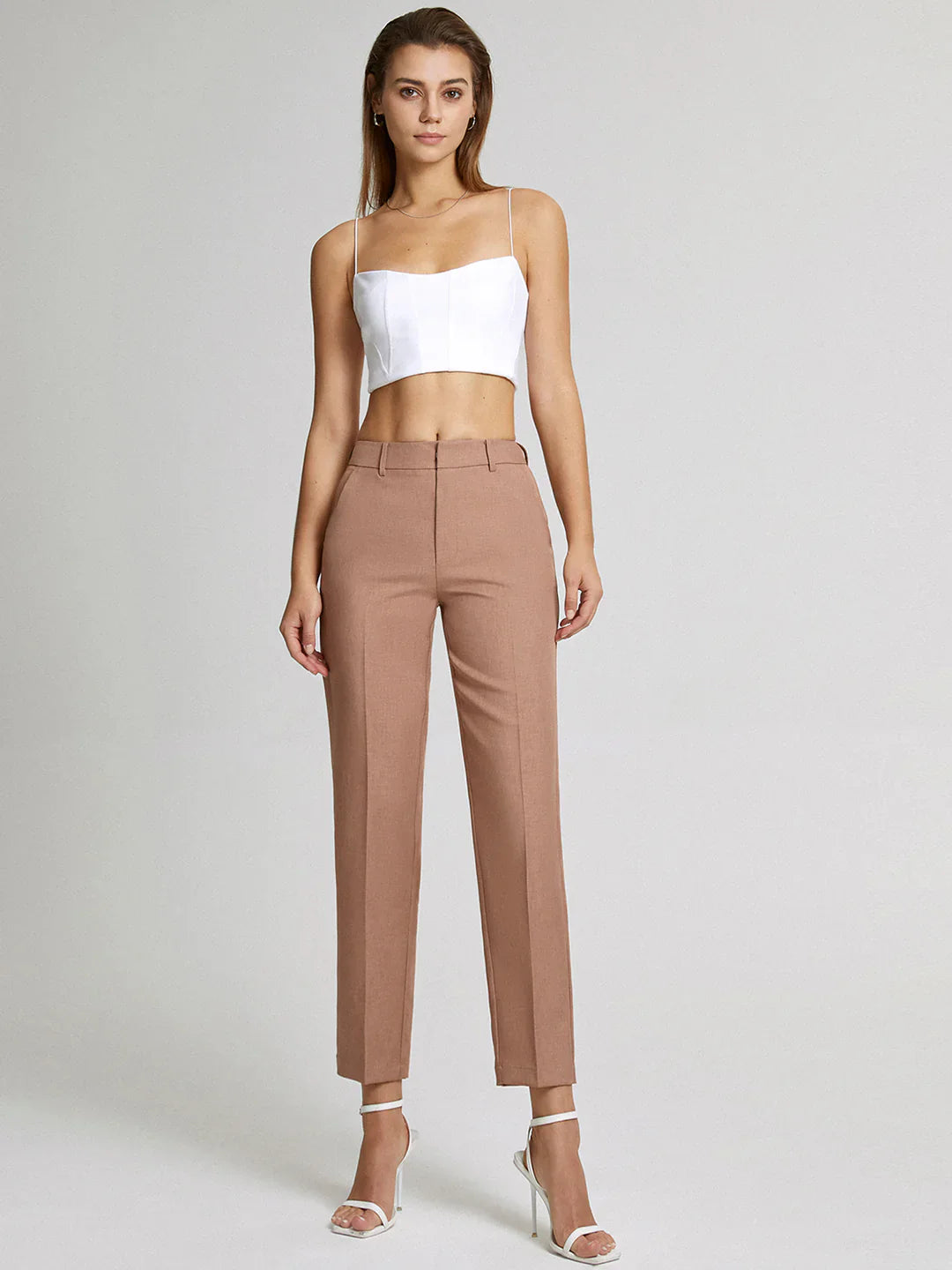 Elegant Ankle-Length Tailored Pants