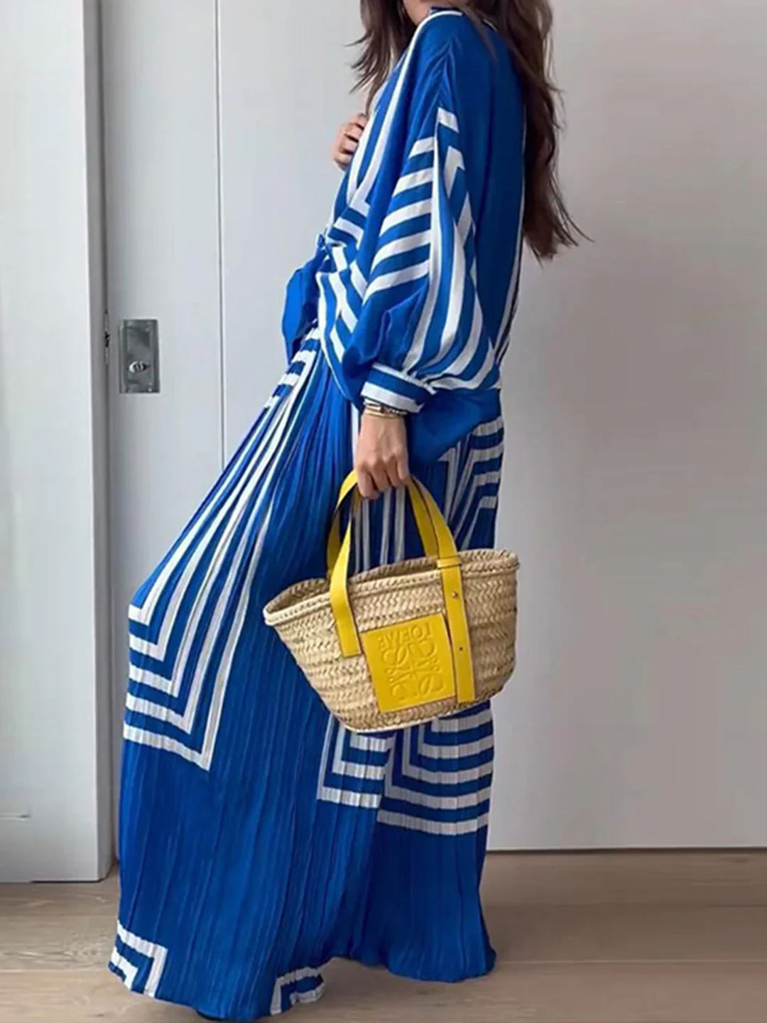 Long Sleeve Oversized Print Matching Set