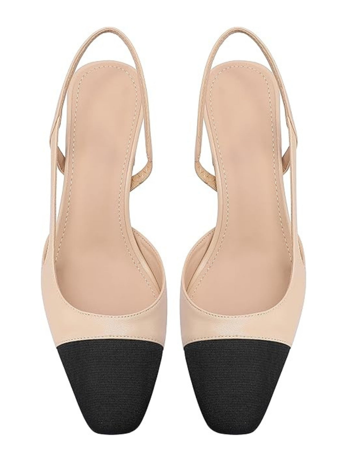Classic Duo-Tone Slingback Heels