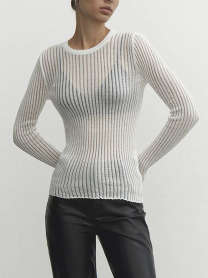 Dark Romance Sheer Long Sleeve Top