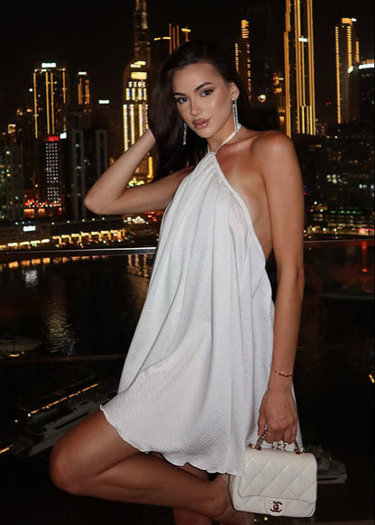 Nerina - Halter Backless Mini Dress