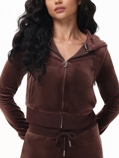'Juicy' Bling Velour Hoodie & Track Pants Set