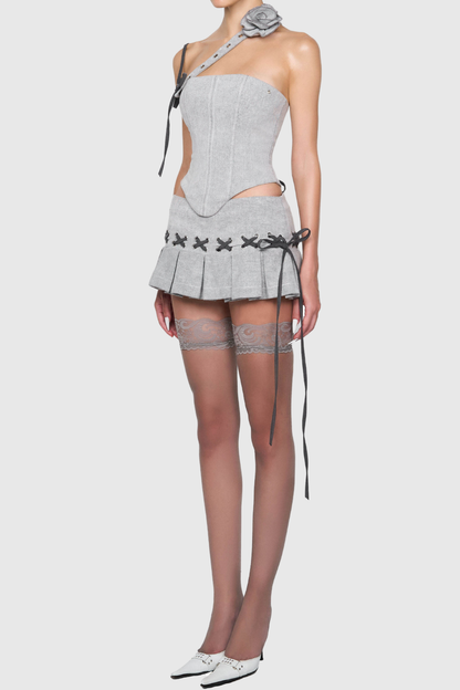 Julianna Floral Lace Up Set
