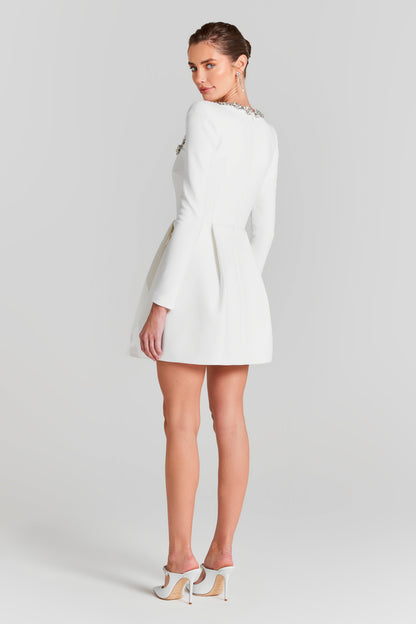 Monroe - Embellished Velvet Mini Dress