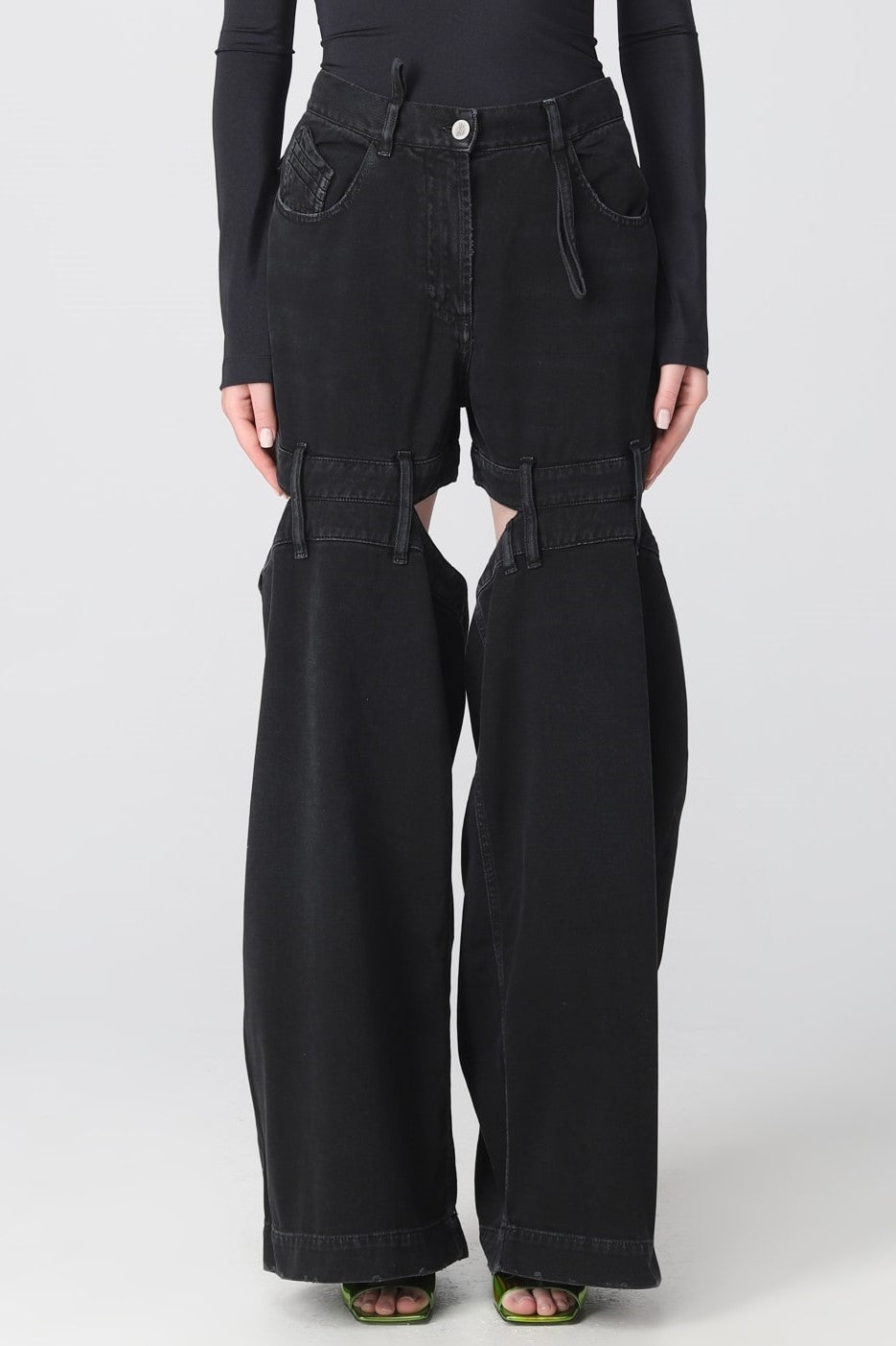 Kendra Cutout Jeans - Black