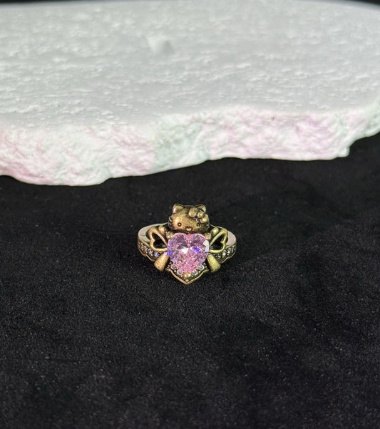 Kitty Heart Ring