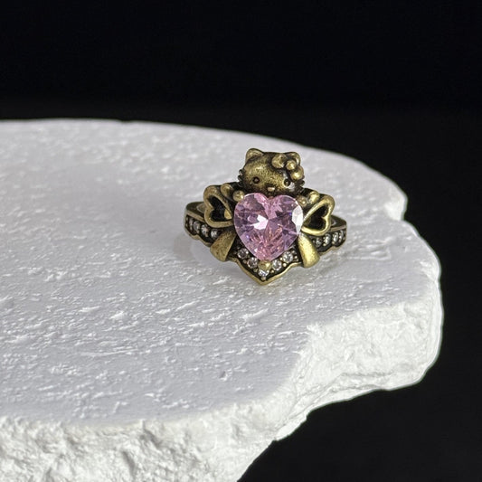 Kitty Heart Ring