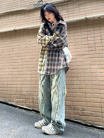 DressBetty - 2024 Distressed Street Vintage Casual Jeans