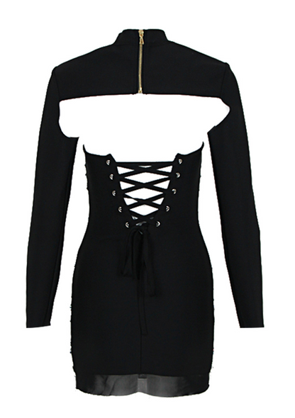 Madelyn Diamante Mini Bandage Dress