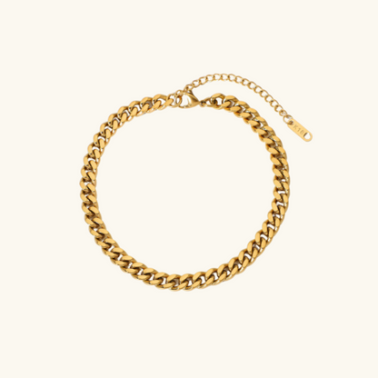 Luxe Cuban Link Gold Anklet