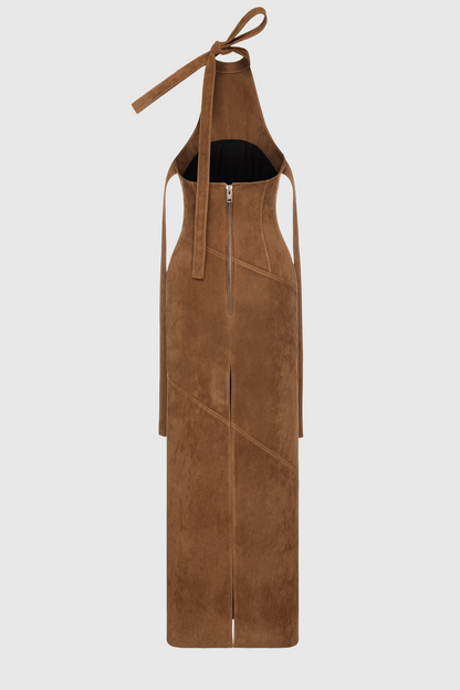 Maibe Halter Split Maxi Dress