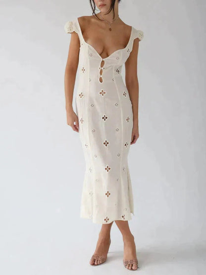 Maria In Leite Midi Dress