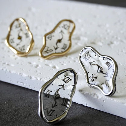 Melting Dali Clock Earrings