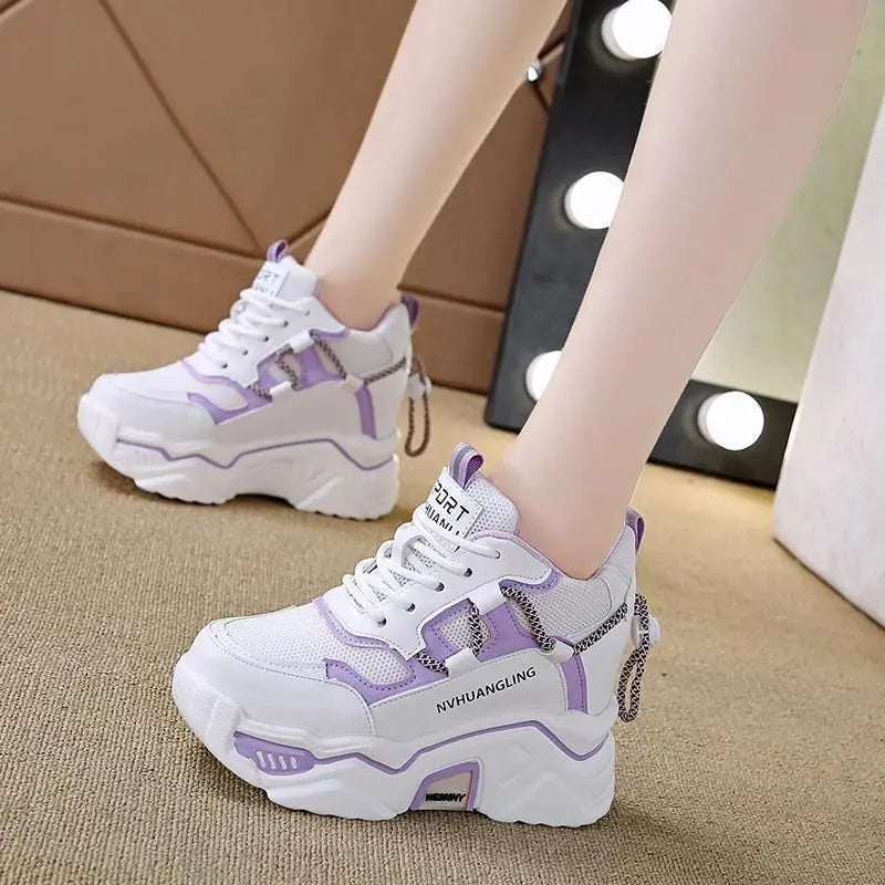 Mesh Rope Chunky Platform Sneakers