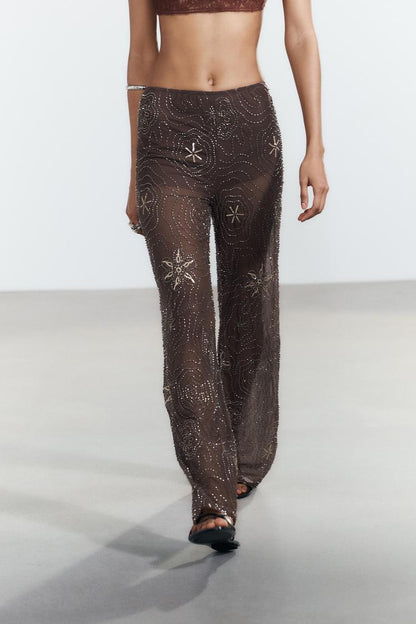 Midnight Mirage Beaded Pants