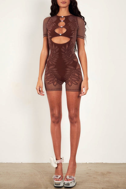 Milana Hollow Shapewear Playsuit
