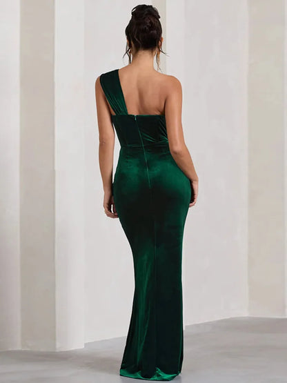 DressBetty - 2024 Fashion Sleeveless One-Shoulder Backless Bodycon Dress Cut Out Dresses
