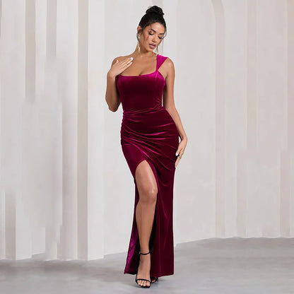 DressBetty - 2024 Fashion Sleeveless One-Shoulder Backless Bodycon Dress Cut Out Dresses